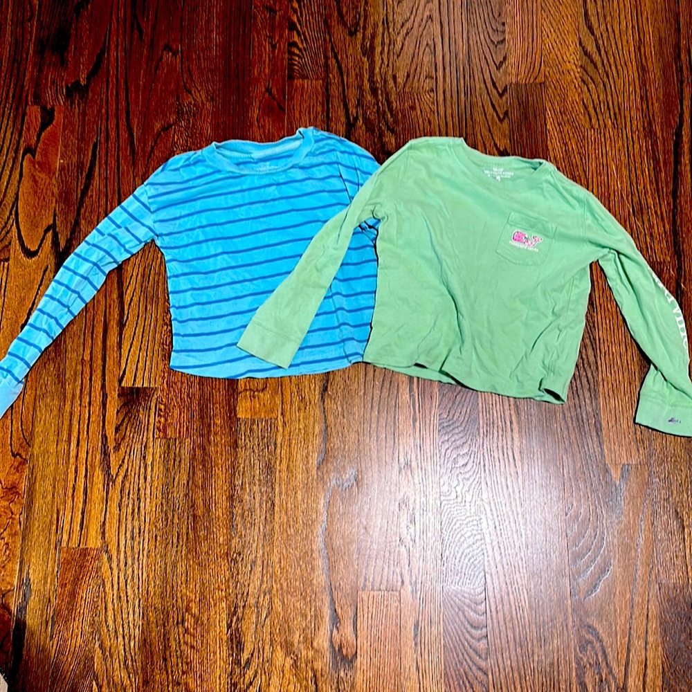 Set of 2 Vinyard Vines long sleeve tees girls